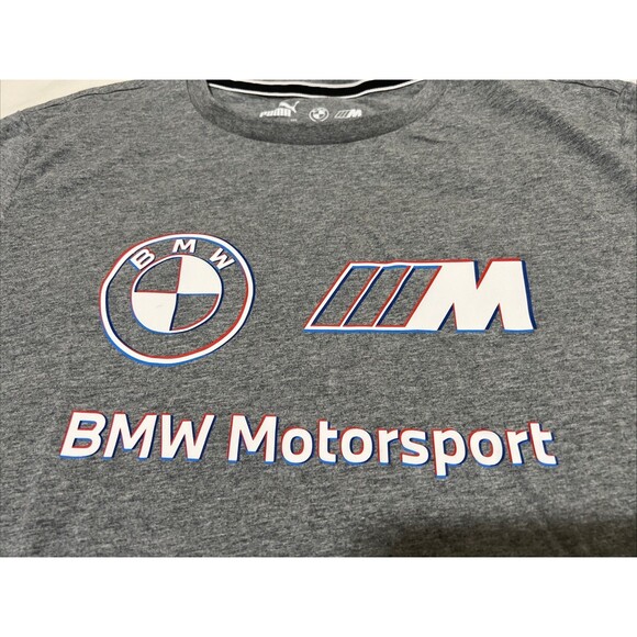 Puma BMW Motorsport T-Shirt Gray Size XL NWOT - Picture 1 of 16